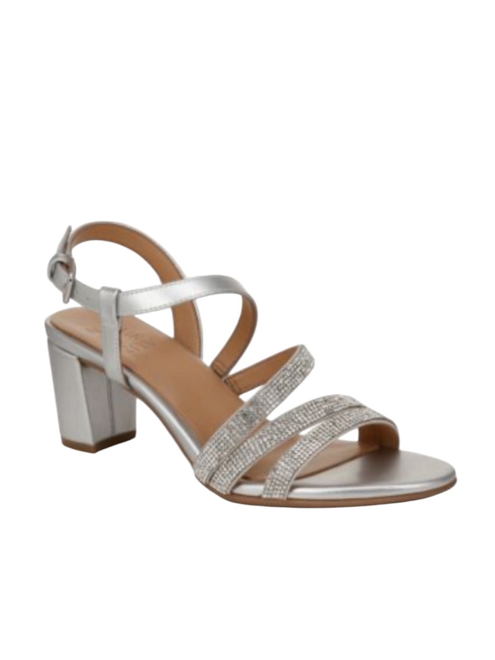 Naturalizer Bridget4 Rhinestone Strappy Sandal Wedding Formal Comfort Block Heel